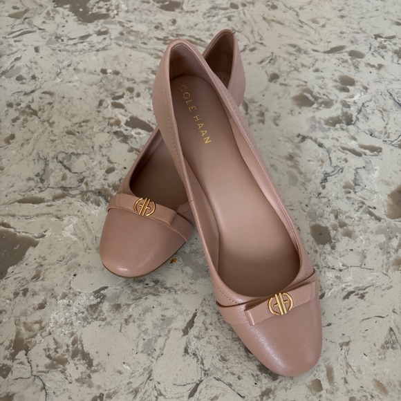 Women’s Cole  Haan Malta Leather Wedge Shoes Sz 9 B - Picture 1 of 6